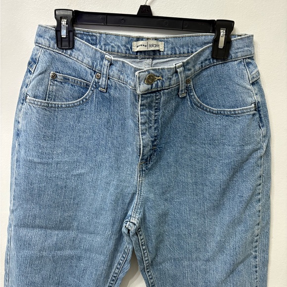 Riders Womens Jeans 10P Light Washed Blue Denim Relaxed Cotton Lycra Casual - Picture 3 of 11